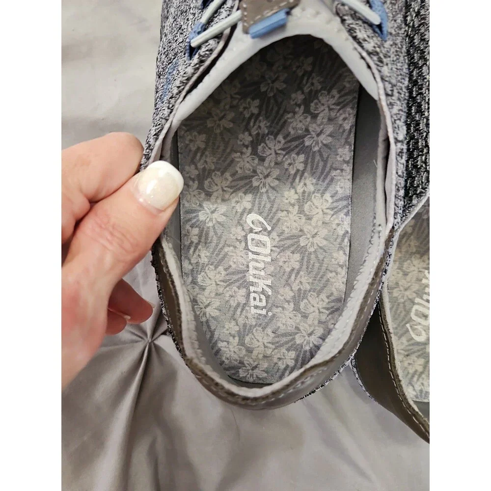 OluKai Alapa Li Men’s Size 12 Slip On Running Sneakers Charcoal Gray Mesh EUC